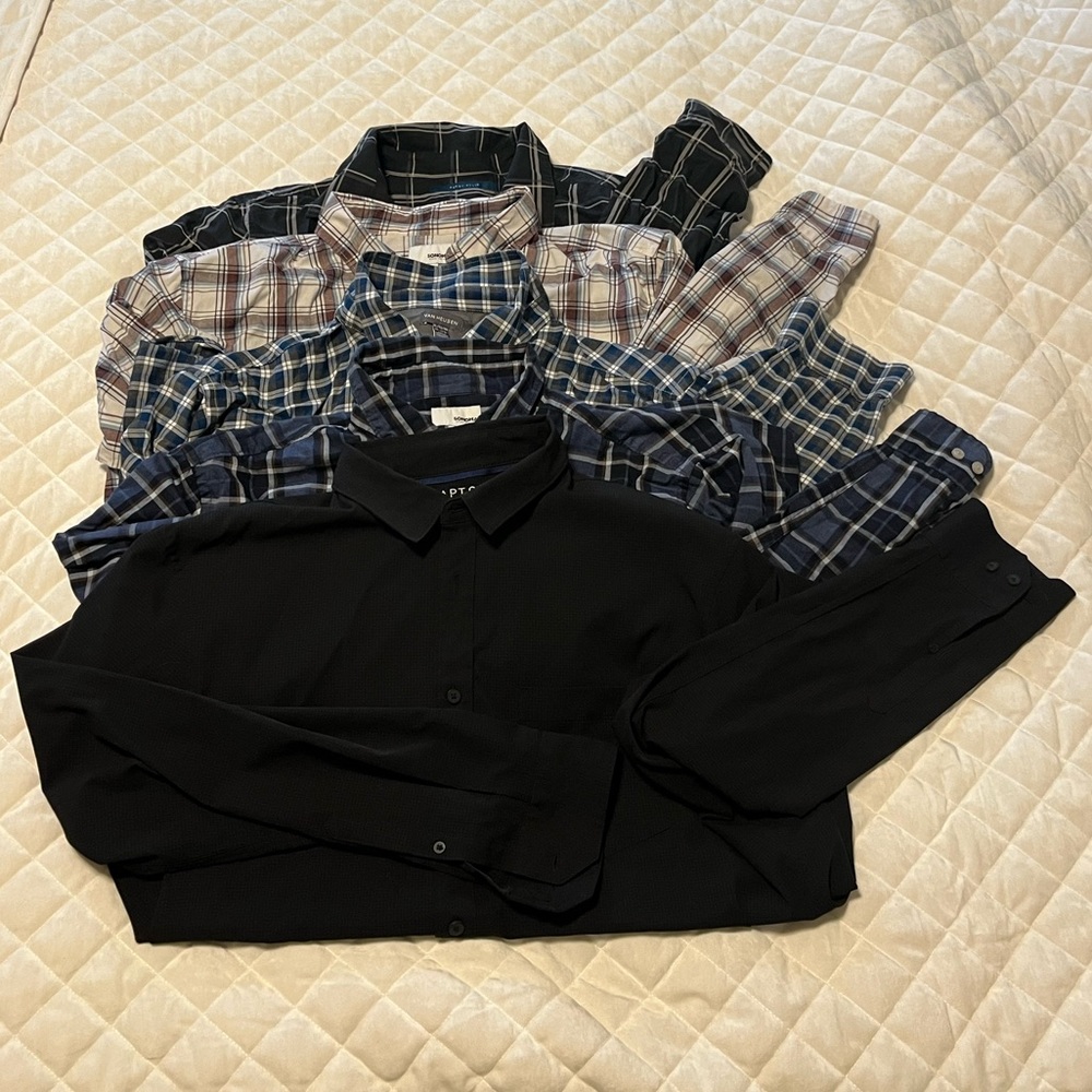 Mens size extra large button down top LOT (5 total)